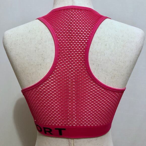 DKNY NWOT Pink Racerback Sports Bra Women XS - Picture 5 of 9